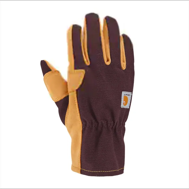 Carhartt Women‘s Duck/Synthetic Leather Open Cuff Gloves