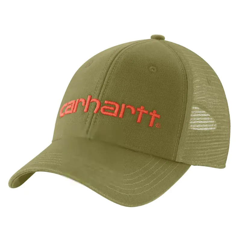 Carhartt Men‘s Canvas Mesh-Back Logo Graphic Cap