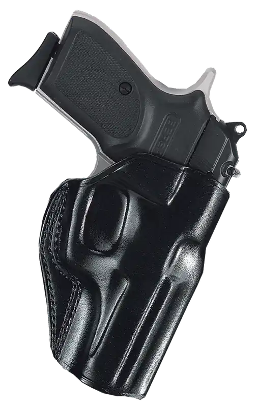 Galco Stinger Open Top Style Leather w/ Black Finish,Belt Loop Mount Type fits S&W M&P Shield, M&P Shield Plus, M&P Shield 2.0 9/40 RH