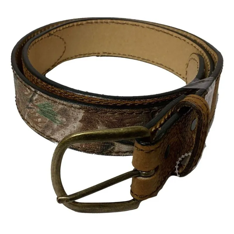 AA and E Leathercraft Men‘s Camo Belt