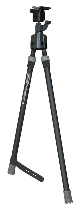 Primos Trigger Stick Bipod made of Steel with Black & Gray Finish, QD Swivel Stud