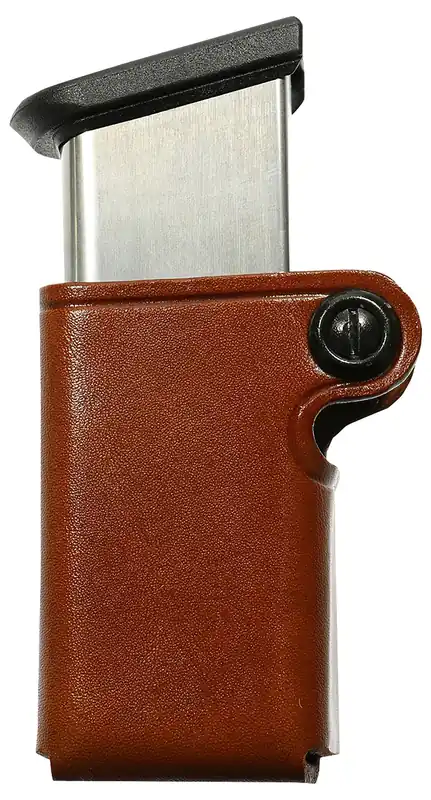Galco SMC Mag Case Single Style Leather Tan, Belt Clip & 1.75" Taurus Ambidextrous