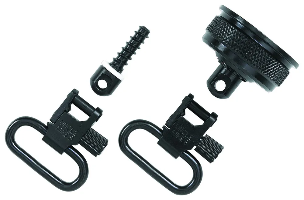 Uncle Mike‘s Mag Cap Swivel Set for 12 Gauge Remington 11-87