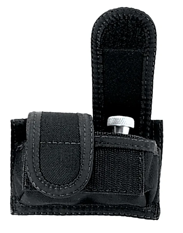 Uncle Mike‘s Universal SpeedLoader Mag Pouch Double Style with Black Finish for 38-45 Cal SpeedLoader