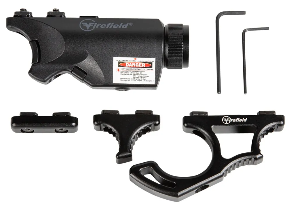 Firefield Rival XL Combo Kit For AR Platform 75/150 Lumens Output White LED Light Green Laser 20 yds Day/300 yds Night Beam M-LOK Mount Matte Black Polymer
