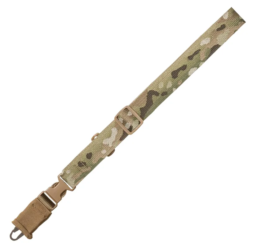 Tacshield Sling made of MultiCam Webbing with HK Snap Hook & Single-Point Design for Rifle/Shotgun