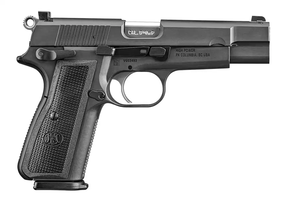 FN High Power 9mm Luger Pistol 4.70" Black 66101115