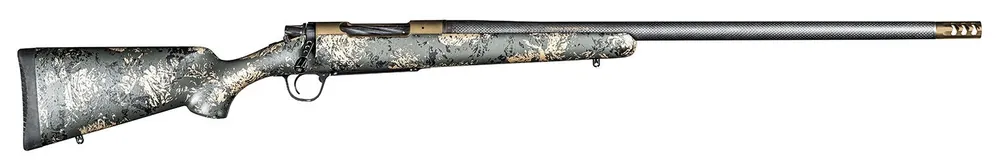 Christensen Arms Ridgeline FFT 7mm Rem Mag Rifle 22" Burnt Bronze Cerakote with Green, Black, Tan Camo 8010619300
