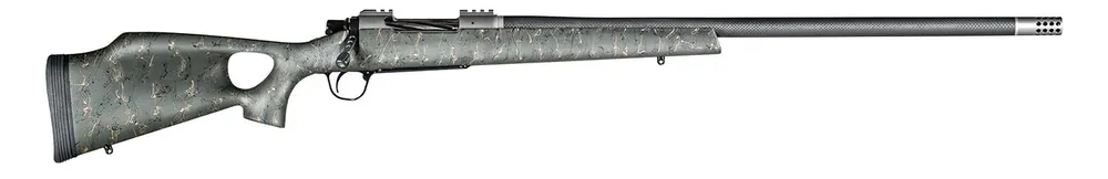 Christensen Arms Summit TI Full Size 7mm Rem Mag 3+1, 26" Natural Titanium Steel Threaded Barrel, Green w/Black/Tan Accents