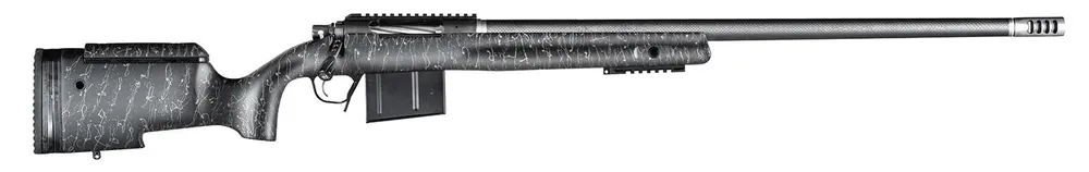 Christensen Arms BA Tactical Long Range 6.5 Creedmoor 4+1 Rd 26" Carbon Fiber Barrel Black Nitride Finish Black with Gray Rifle CA10270H85281