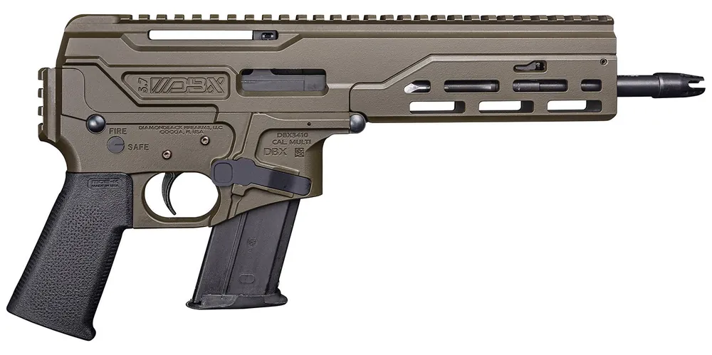 Diamondback DBX57 CF 5.7x28mm 20+1 8" SS Barrel w/Muzzle Device Alum Rec M-LOK Handguard Syn Grip Picatinny Rail DB165AL101
