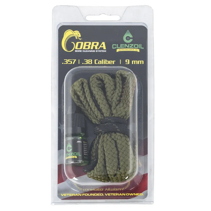 Clenzoil Cobra Bore Handgun Cleaning System 9mm/38 Cal/357 Cal