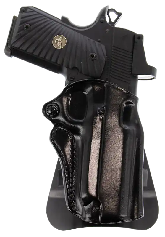 Galco Speed Master 2.0 OWB Open Top Style Leather w/ Black Finish & Switchable Paddle/Belt Loop Mount Type fits 5" Barrel 1911 RH