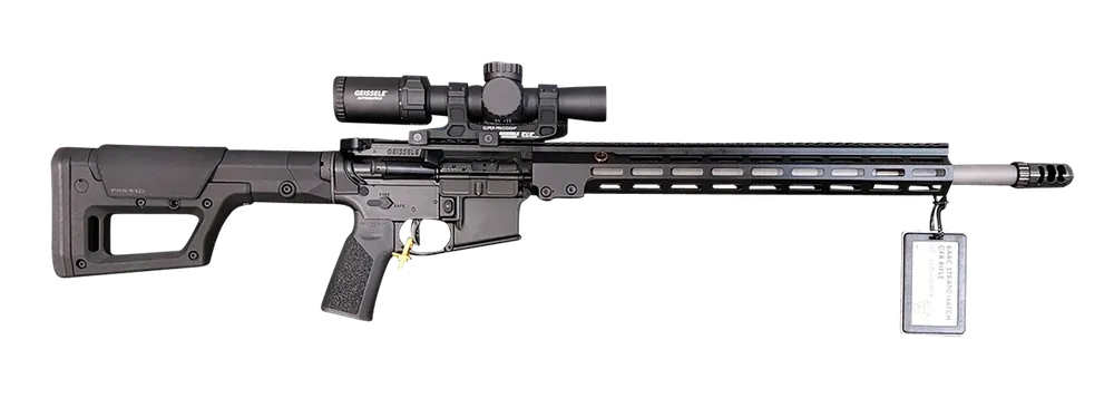 Geissele Automatics GFR Stratomatch 6mm ARC 5+1 20" Free Float 15" Handguard Brake Adj Magpul PRS Lite Stock Black 08379LB
