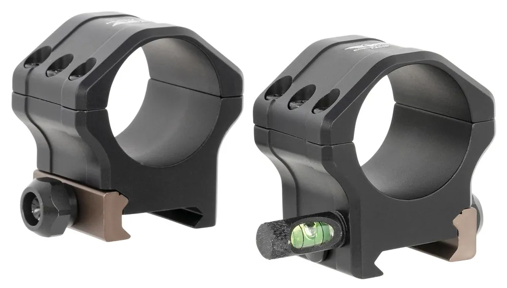 Christensen Arms Tactical PRSR-HD 30mm Medium Scope Rings Anti-cant Bubble Level Black Anodized Aluminum 8100004201