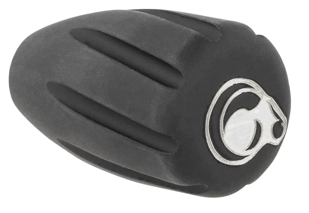 Christensen Arms Tactical Bolt Knob Black with White Logo Hardcoat Anodized Aluminum
