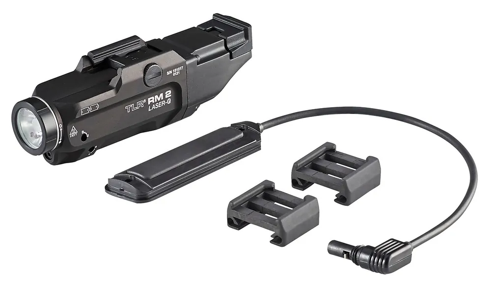 Streamlight TLR RM 2 Laser-G For Rifle 1000 Lumens Output White LED Light/Green Laser 200 Meters Beam 1913 Picatinny Rail Mount Black Aluminum