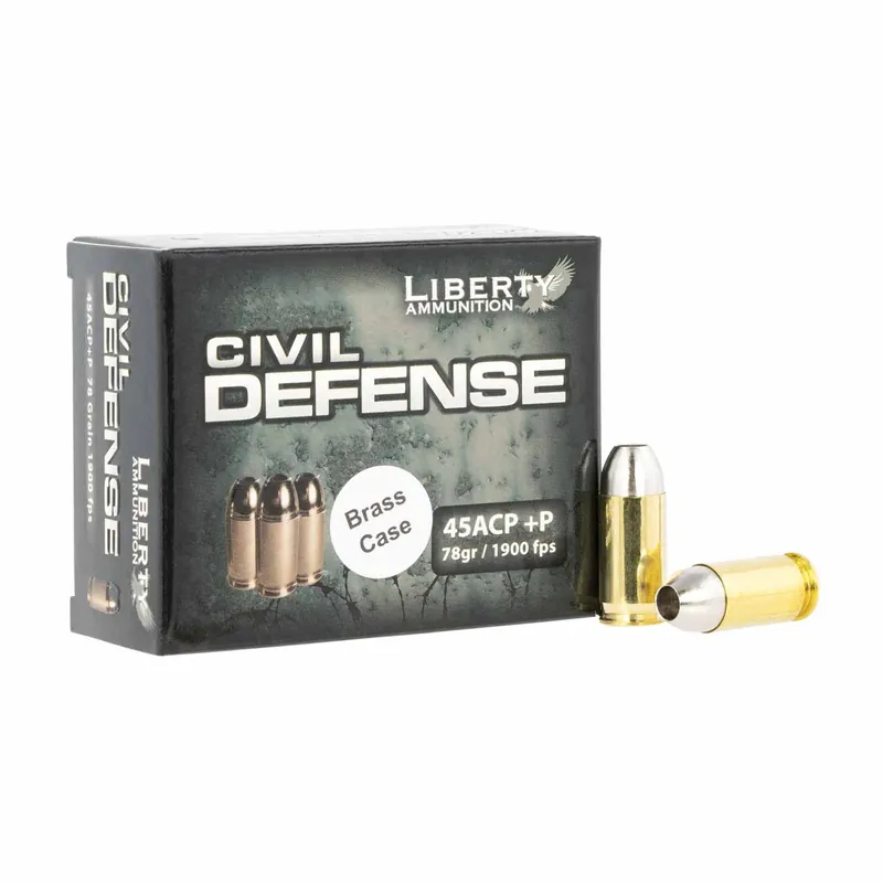 Liberty Civil Defense 45 ACP 78gr HP 20rd Box
