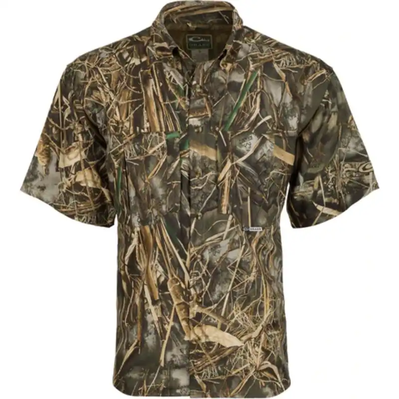 Drake Men‘s EST Camo Flyweight Wingshooter‘s S/S Shirt