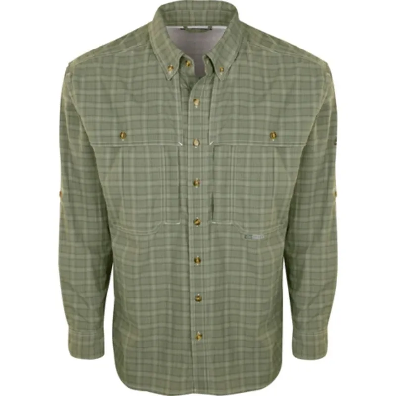 Drake Men‘s Wingshooter‘s Plaid L/S Sun Shirt