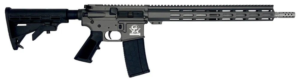 Great Lakes Firearms AR-15 223 Wylde 16" Stainless 30+1, Tungsten Rec, Black Stock & Grip