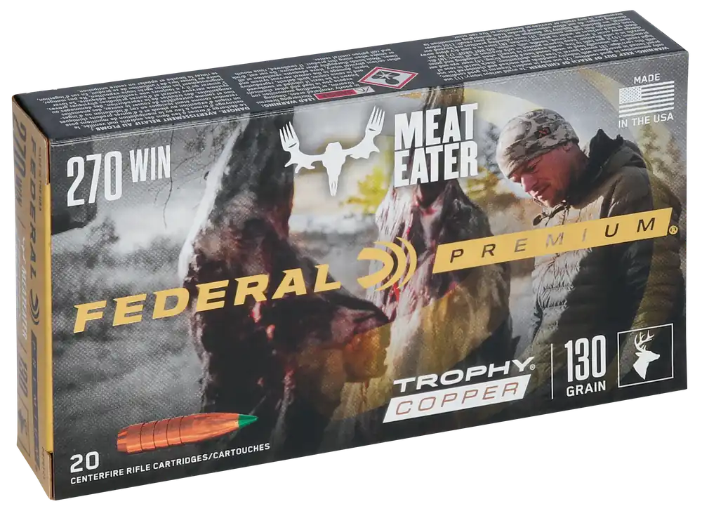 Federal Premium 270 Win 130gr Trophy Copper 20rd Bx/ 10 Cs