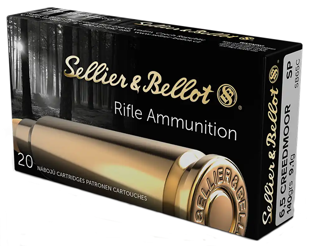 Sellier & Bellot Rifle 6.5 Creedmoor 140 gr Soft Point (SP) 20 Bx/ 25 Cs