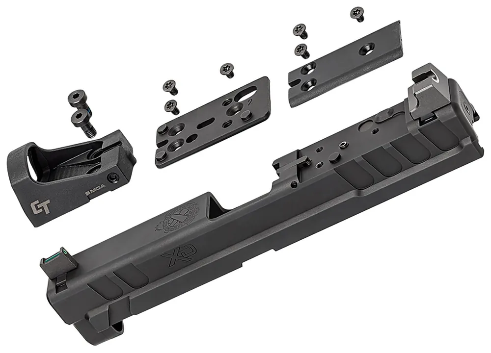 Springfield Armory XD OSP 9mm Black Steel for Springfield XD with Optics Cut, Suppressor Height Night Sights, Includes Red Dot & Cover Plates