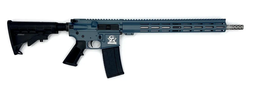 Great Lakes Firearms AR-15 223 Wylde 16" Stainless 30+1, Blue Titanium Rec, Black Stock & Grip