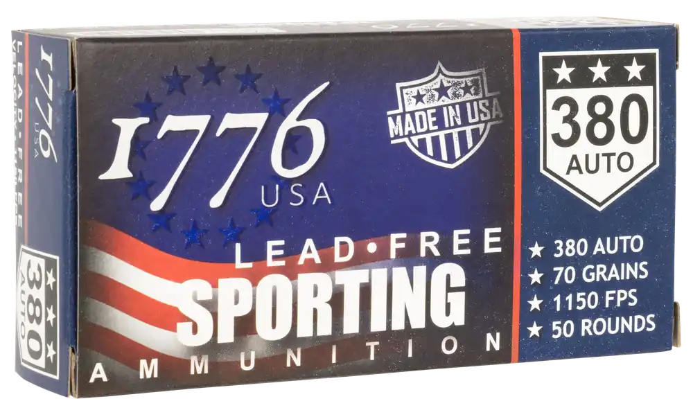 1776 USA Lead Free Sporting 380 ACP Lead Free Ball 50/Box