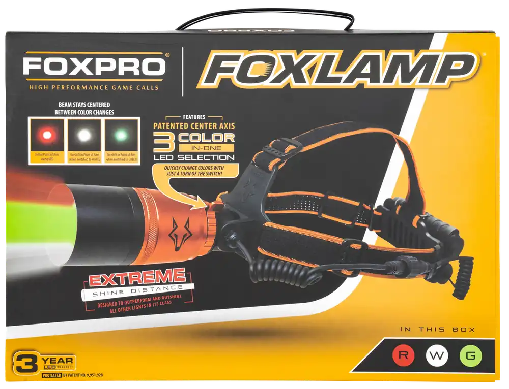 Foxpro FoxLamp Orange/Black, Red/Green/White Filter