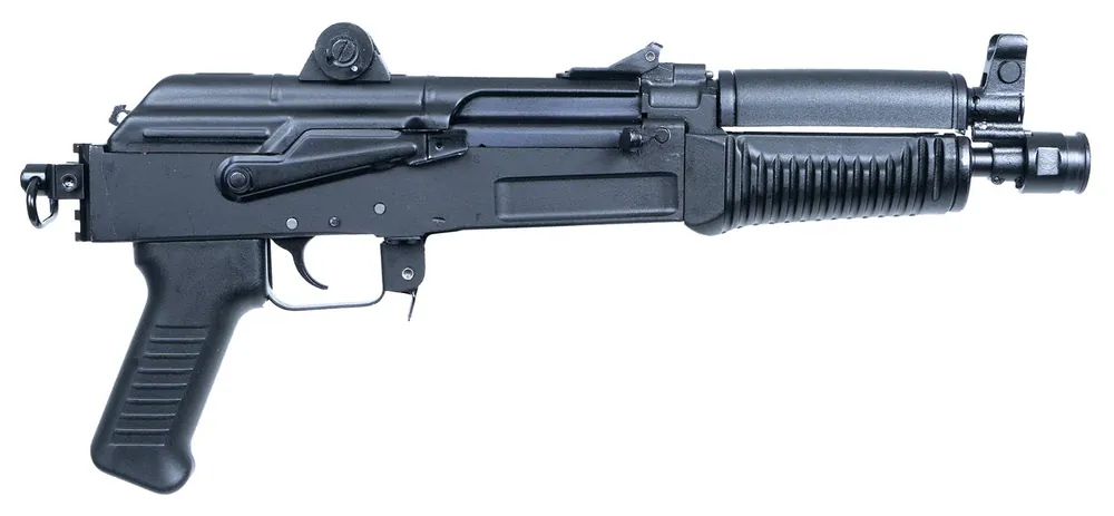 Arsenal SAM7K 7.62x39mm 5+1 8.50" Threaded Barrel Alum Rec Adj Peep Sight Rear Sling Swivel Polymer Grip Black SAM7K44
