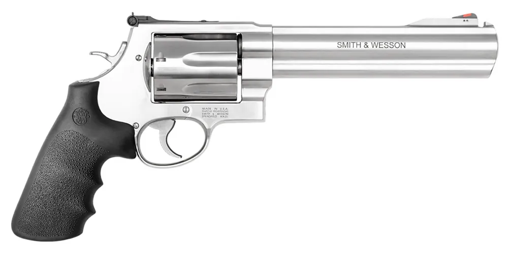 Smith & Wesson Model 350 .350Legend 7rd 7.50" DA/SA Satin Stainless Black Grip Moon Clips 13331