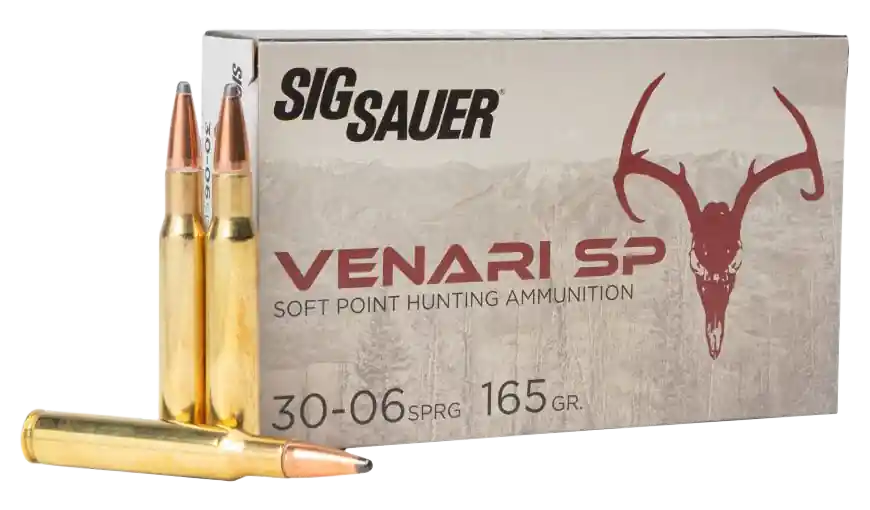 Sig Sauer Venari 30-06 Springfield 165 gr Soft Point (SP) 20 Bx/10 Cs