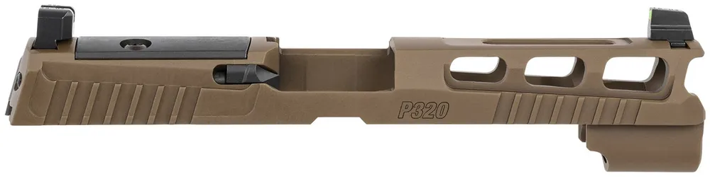 Sig Sauer P320 9mm Luger PVD Coyote Brown Optic Ready Slide XRAY3 Suppressor Sights ROMEO1 & ROMEO Pro