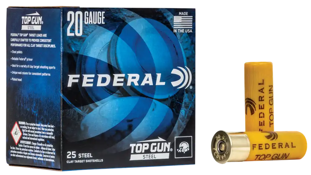 Federal Top Gun 20 Gauge 2.75" 7/8 oz 7 Shot 25 Bx/10 Cs