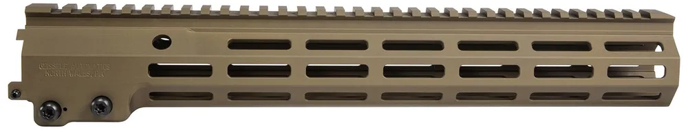 Geissele Automatics Super Modular Rail MK16 M-LOK, 13.50", Desert Dirt Aluminum for AR Platform, Barrel Nut Included