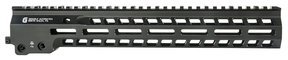 Geissele Automatics Super Modular Rail MK14 M-LOK, 13.50", Black Aluminum for AR Platform, Barrel Nut Included