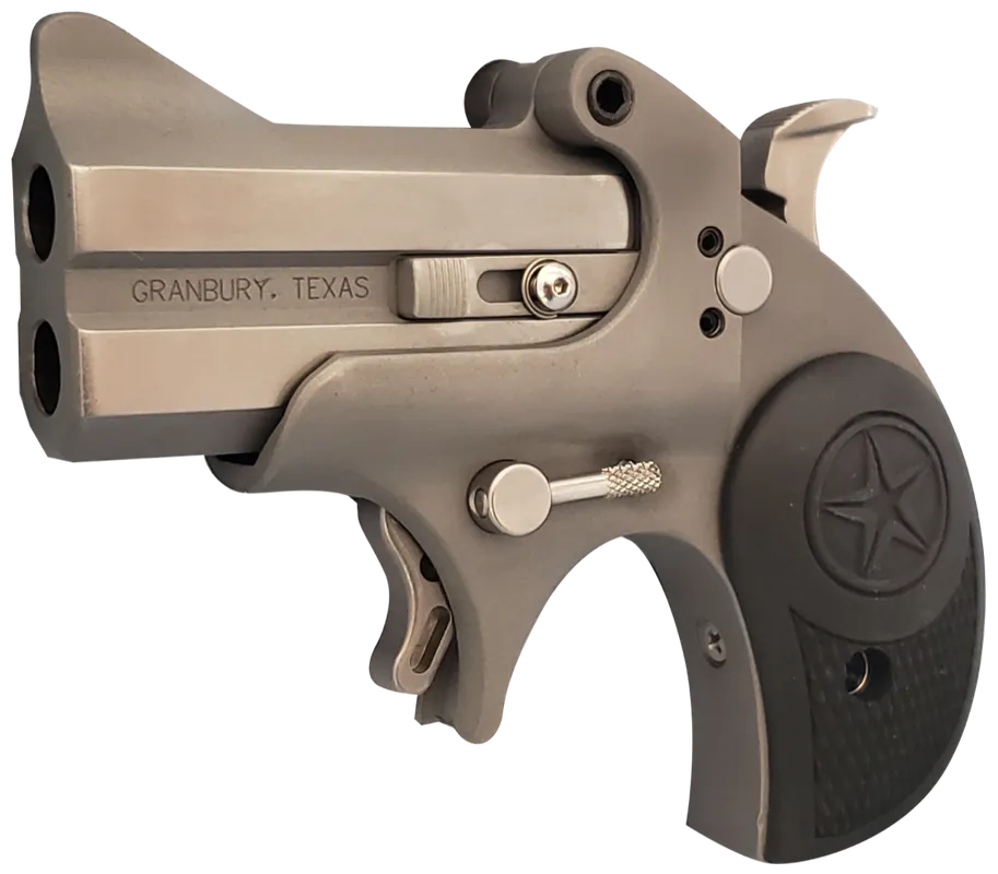 Bond Rawhide Derringer .357Mag 2.50" 2Rd Stainless Steel Break-open Action Crossbolt Safety Black Rubber Grips BARHR-357/38