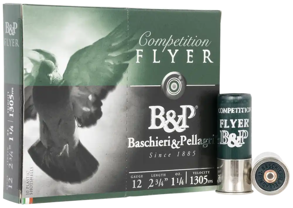 B&P Flyer 12 Gauge 2.75" 1 1/4 oz 1305 fps 7.5 Shot 10 Bx/10 Cs