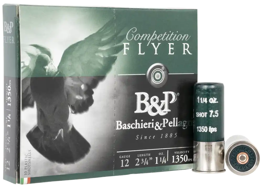 B&P Flyer 12 Gauge 2.75" 1 1/4 oz 1350 fps 7.5 Shot 10 Bx/10 Cs