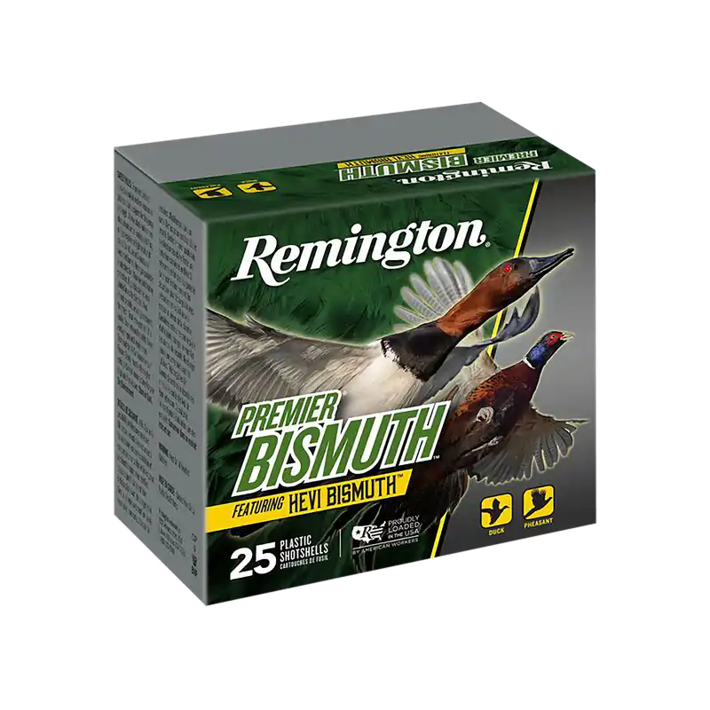 Remington Ammunition Premier Bismuth 12 Gauge 2.75" 1 1/4 oz 2 Shot 25 Bx/10 Cs