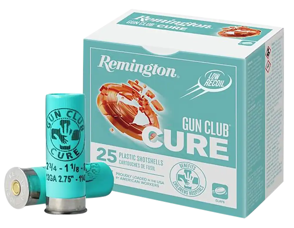 Remington Ammunition Gun Club Cure Low 12 Gauge 2.75" 1 1/8 oz Low Recoil 8 Shot 25 Bx/ 10 Cs
