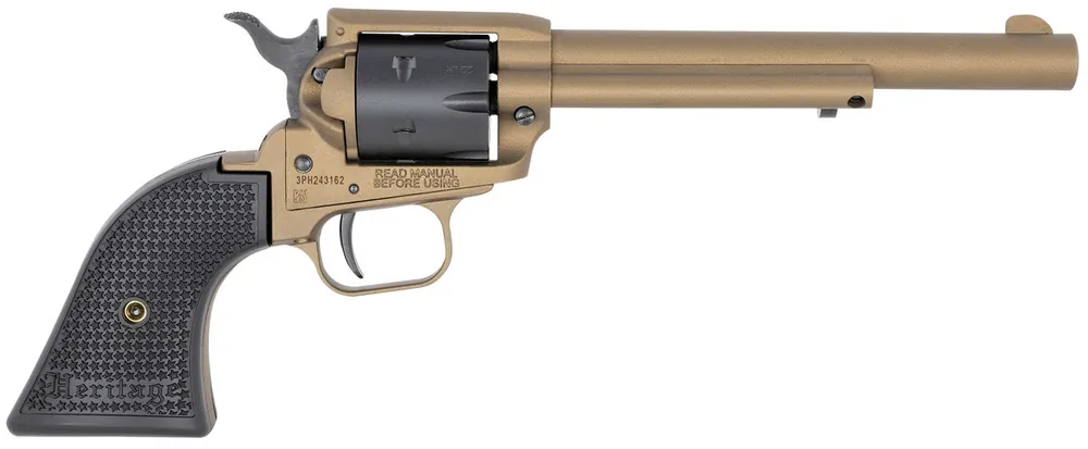 Heritage Mfg Rough Rider 22 LR Revolver 6.5" Burnt Bronze RR22A6