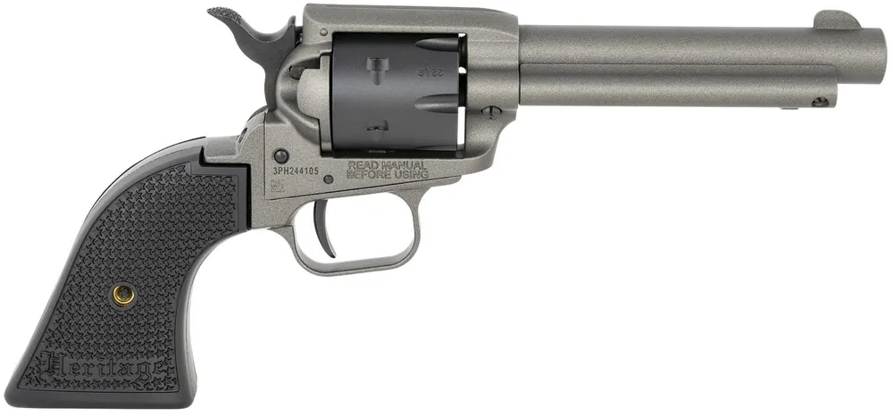 Heritage Mfg Rough Rider 22 LR 6 Shot, 4.75" Tungsten Gray Cerakote Steel Barrel, Tungsten Gray Cerakote Steel Frame