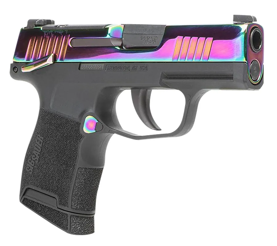 Sig Sauer P365 380 ACP Pistol 10+1 3.10" Rainbow/Black 365380RBTMS
