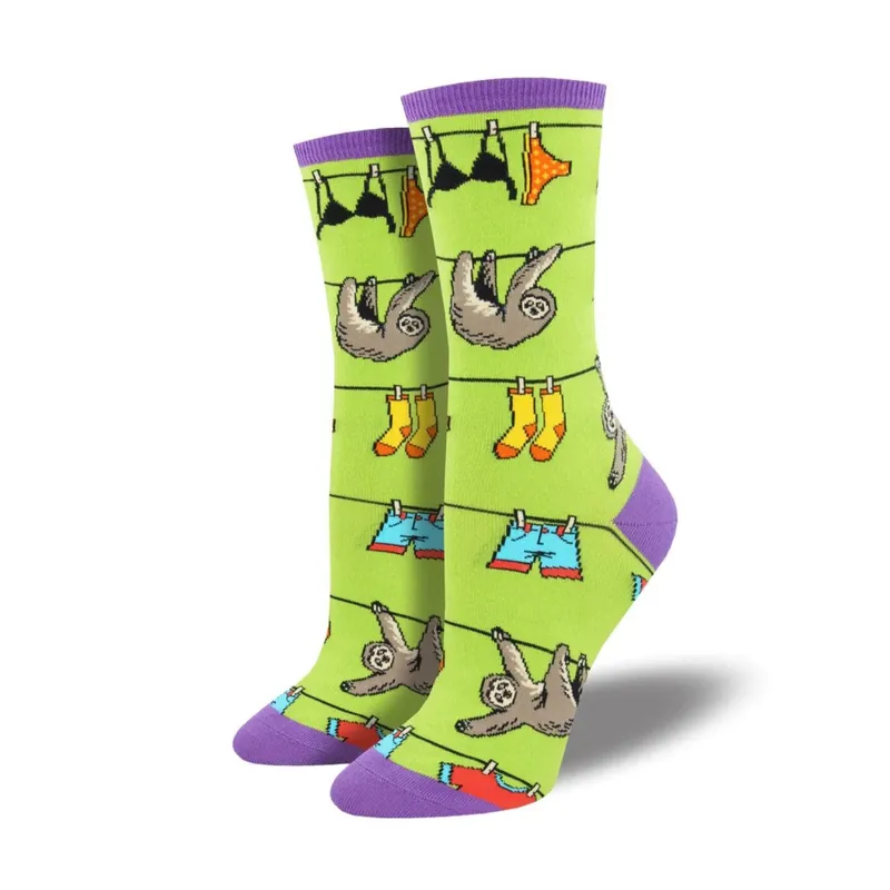 SockSmith Women‘s "Sloth On A Line" Socks