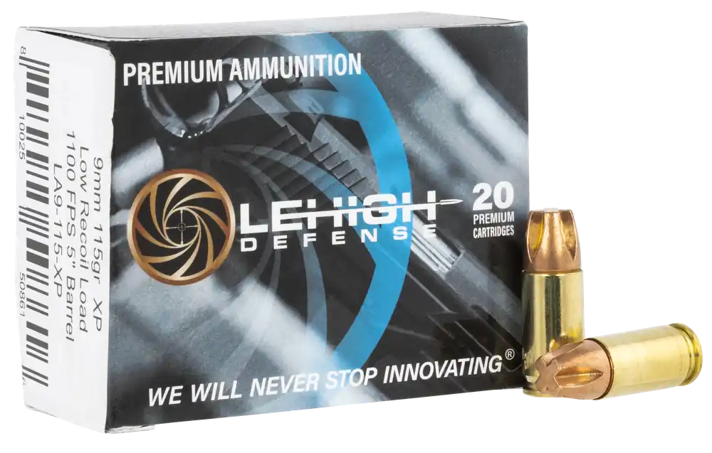 Lehigh Defense Xtreme Penetrator 9mm Luger 115 gr Lehigh Defense XP FTM 20 Per Box/10 Cs