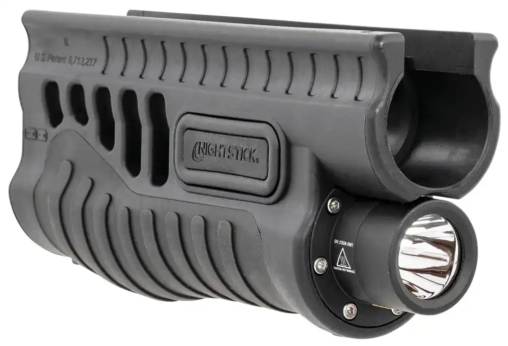 Nightstick SFL Black Polymer w/Over-Molded Grip 12 Gauge Remington 870/Tac-14 1200 Lumens White LED Bulb Green Laser 203 Meters Beam