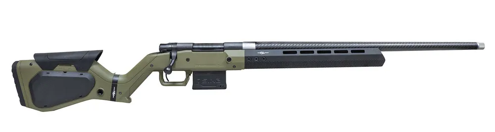 Howa M1500 Hera 6.5 Creedmoor 5+1 24" Carbon Fiber Threaded Barrel OD Green & Black Rifle HHERA65CCFODG